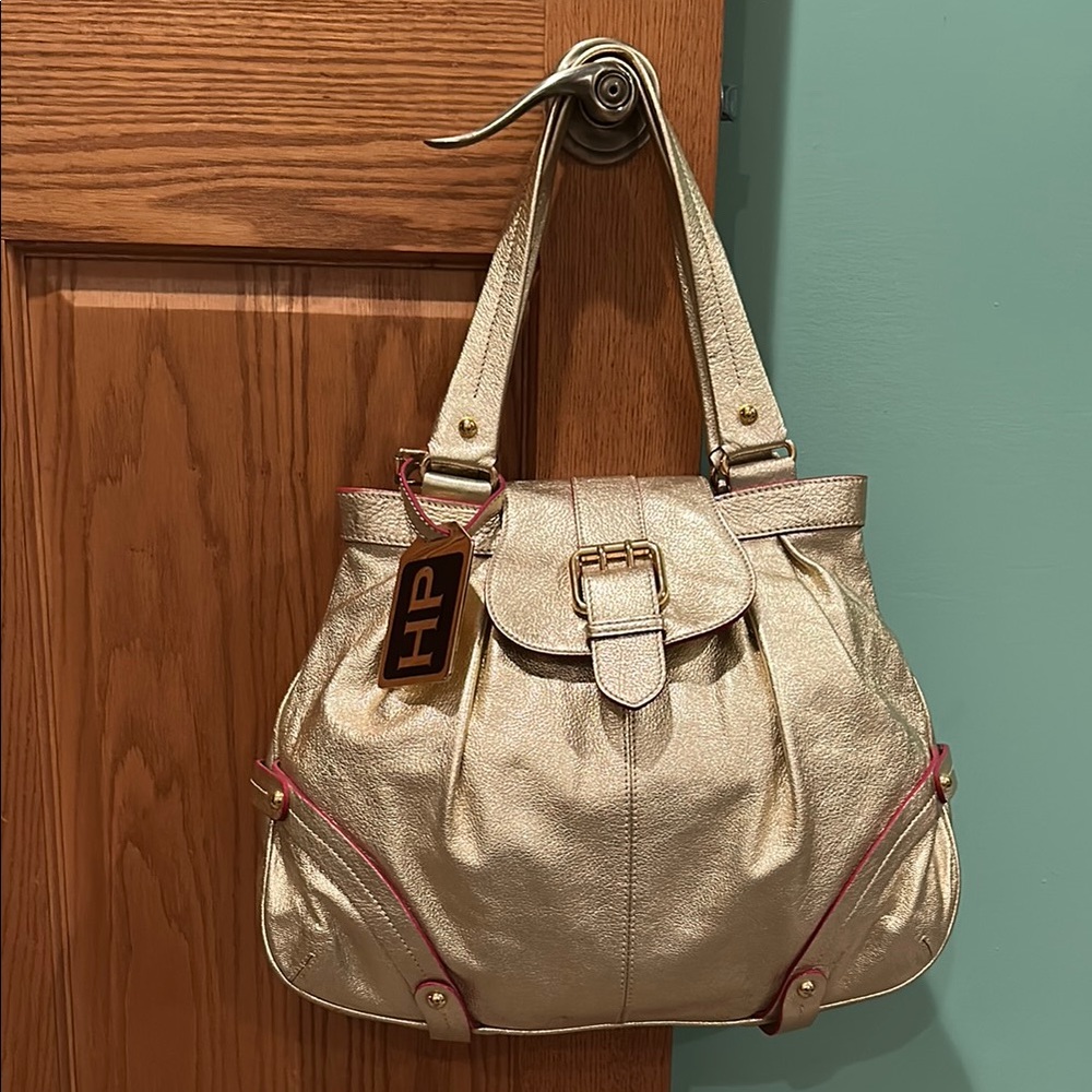 RARE Limited Edition Hayden Panettiere Gold Hobo Shoulder Bag